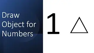 Draw objects for the given numbers