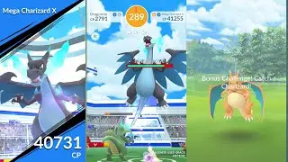 Mega Charizard X  raid battle in Pok&eacute;mon go #pok&eacute;mongo #gamming #raidbattle #pokeiv