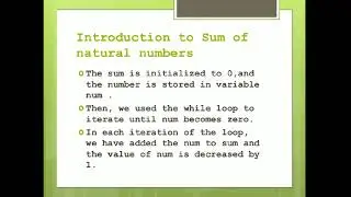 Python Tutorial | Introduction to Sum of Natural Numbers