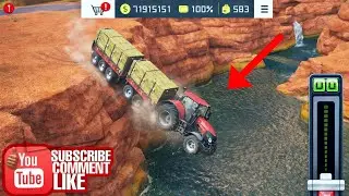 #farming  Dangerous River Crossing Gone Wrong 🚜💥 | Farming Simulator Extreme Level #fs18 