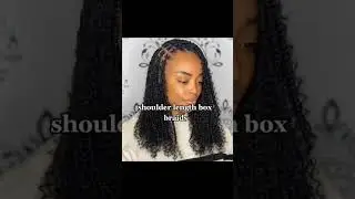 Different short length box braids#braids #boxbraids #hairstylehub #shorts