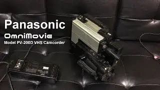1985 Panasonic OmniMovie PV-200D full-size VHS Camcorder