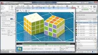 3D Modeling - Rubiks Cube Tutorial - AutoCAD 2017