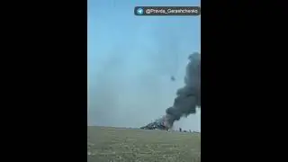 destroyed russian  airplane Su 35, Ukraine, 24 March 2022 russian terror