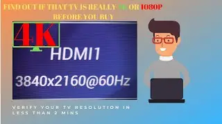 How to verify the Resolution of a Monitor or TV before buying
