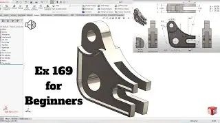 CSWA Exercise SolidWorks Tutorial! SolidWorks Exercise 169 for beginners