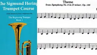 🎺 [M&Eacute;TODO DE TROMPETE] Livro 1 do m&eacute;todo de Sigmund Hering,24: Ode &agrave; Alegria, Beethoven p/iniciantes