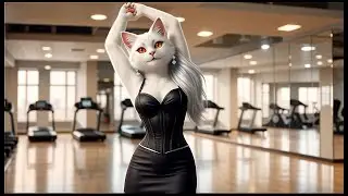 This White Lady Cat Is Too Stylish for the Gym | Part 01