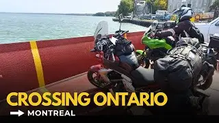 Motorcycle Trip Canada & Alaska - Crossing Ontario to Montreal, CA