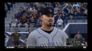 MLB the show 21 franchise mode gameplay: Colorado Rockies vs San Diego Padres - (PS4) [4K60FPS]