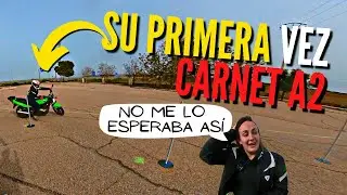 Es la PRIMERA VEZ que coge una MOTO. Sacarse el carnet A2 en 2022