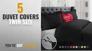 Top 10 Duvet Covers Twin Size [2018]: Nestl Bedding Duvet Cover, Protects and Covers your Comforter
