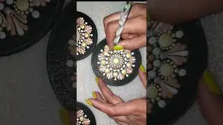 Easy Dot mandala coasters #art #mandalaart #artist #satisfying #love #dotart #coasters #handmade