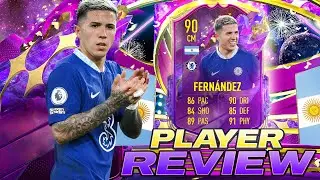 😱90 FUTURE STARS ENZO FERNANDEZ PLAYER REVIEW - FIFA 23 ULTIMATE TEAM