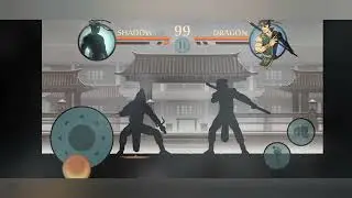 Shadow vs Dragon ( hermit's bodyguard) epic battle(shadow fight 2)