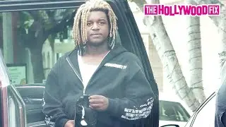 Ken Carson Goes Shopping With The Squad At Maison Margiela On Melrose Place In West Hollywood, CA
