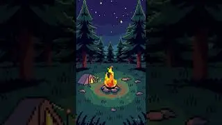 Campfire Sounds &ndash; Relaxing Pixel Art Loop for Sleep & Study