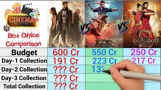 Kalki 2898 AD Vs RRR Vs Bahubali 2 Movie Box Office Collection Comparison 2024 || Kalki Day 4 Coll.
