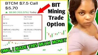 BTCM Stock Trade Option Update| Bit Mining Stock Trade Option Made Me A Lot Of Money| DogeQueen