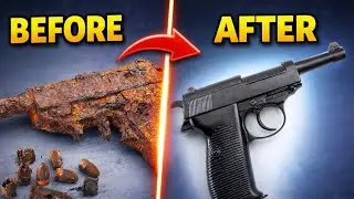 Extreme Rusty Pistol Restoration | Complete Before & After&rdquo; | Walter P38 full restoration