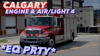 **EQ2B PRIORITY** Calgary Fire Department Engine 4 & Air/Light 4 Responding