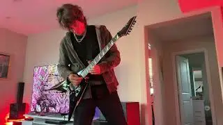 TD plays Custom Black ESP Arrow E-ii Electric Guitar live over Opolo Beats & live Keyboard. #guitar 