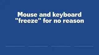 Mouse and keyboard 