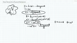 Finding The Period of a Physical Pendulum