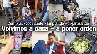 NUEVAMENTE EN CASA 🌻 PONIENDO ORDEN ✨️ COMPRAS, COCINAR LIMPIAR Y ORGANIZAR