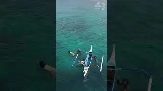 Aerial Drone Footage of Fishing at Balut Island