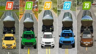 Fs16 против Fs18 против Fs20 против Fs23 против Fs25 | Продажа молока с помощью автомобиля | Пока...