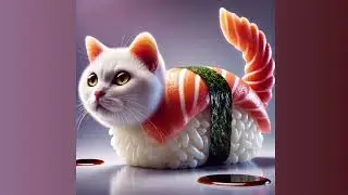 Pussini Sushini 🐈 🍣#cat #memes #brainrot #funny #humor #catmemes #cute #cutecat