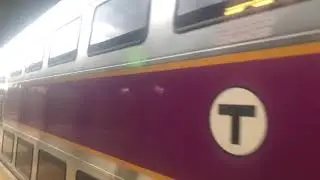MBTA Lowell Line Commuter Rail arriving and departing Lowell