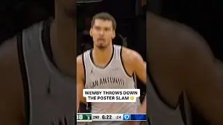 &ldquo;WEMBA PUT HIM ON A POSTER 🖼️🔥&rdquo;. #nba #wembanyama #highlights