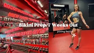 BIKINI PREP EP 12: 7 Weeks Out | Posing Lesson & Push Workout at Montanari Bro&rsquo;s Powerhouse Gym
