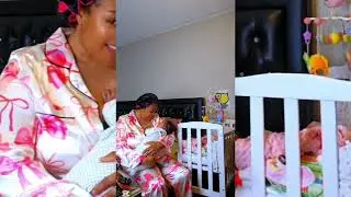 Night routine with Angel newborn baby 👶