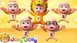 Five Little Monkeys Learn SAFETY RULES | Bedroom Version | Jolly Jolly - Nursery Rhymes
