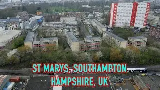 St Marys, Southampton, UK, Drone Footage (4K)