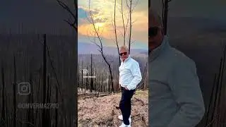 Forest fire near Medicine Lake in Jasper National Park #fireinthemountai#jasperalberta #hikejasper