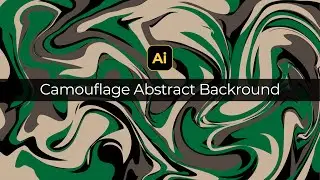 Liquid Marble Camouflage, Abstract Background | Adobe Illustrator Tutorials