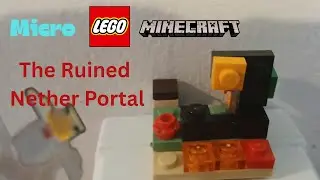Custom Micro Lego Minecraft Moc: The Ruined Nether Portal