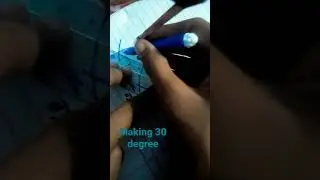 how to make 30 degree with compass and ruler।