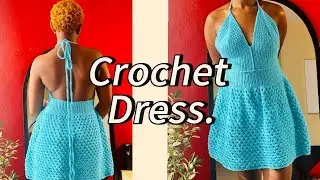 DIY crochet dress|step _by_step tutorial beginner pattern