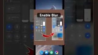 Enable Blur Control Centre