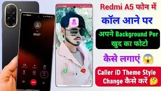 Redmi A5 Caller Screen Background Me Photo Set Kare | Redmi A5 Caller id Background Photo Change