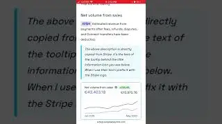 What are Gross volume & Net volume in Stripe dashboard?