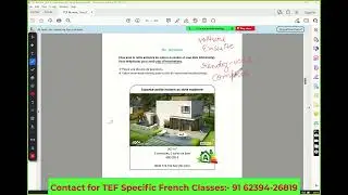 Speaking Section A || TEF Canada|| Class discussion
