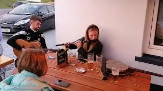 Orlaith McAuliffe(flute) Sean Kelliher (guitar) Fenit, Co Kerry.
