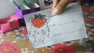 Simple Diy nameslip 🤩#diy #sticker