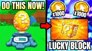 DO THIS NOW! Before LUCKY BLOCK UPDATE in Tap Simulator (Roblox)